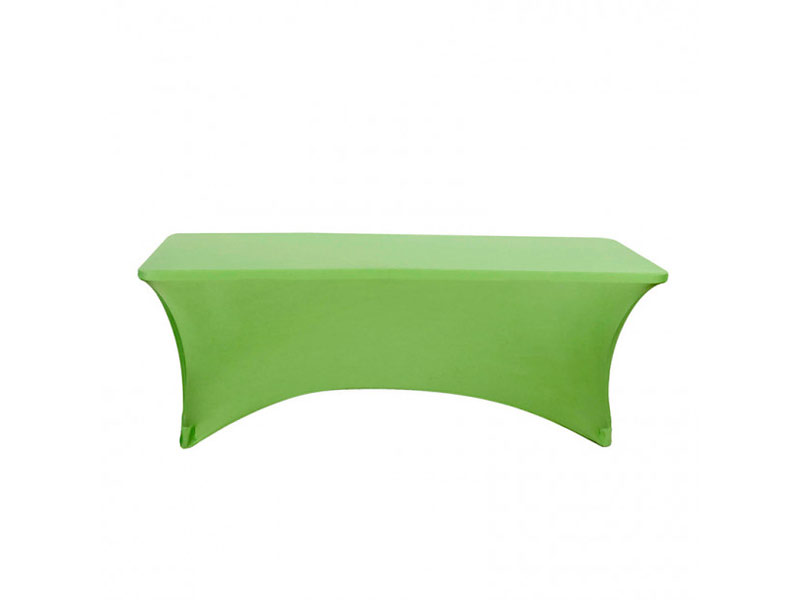 Стрейч скатерть для прямоугольного стола зеленая
