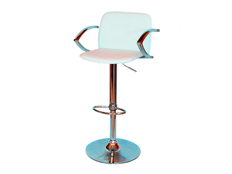 Стул барный для визажиста белый