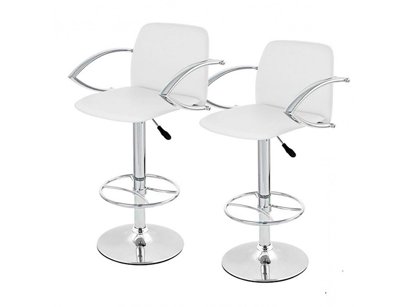 Стул барный для визажиста белый