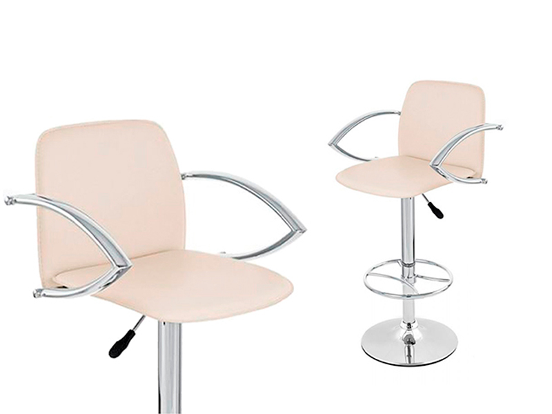 Стул барный для визажиста белый