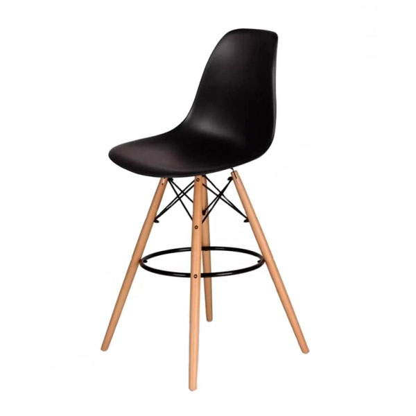 Стул барный Eames чёрный