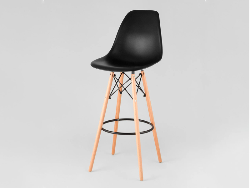 Стул барный Eames чёрный