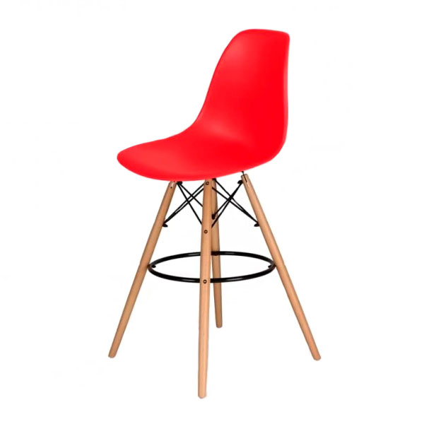 Стул барный Eames красный