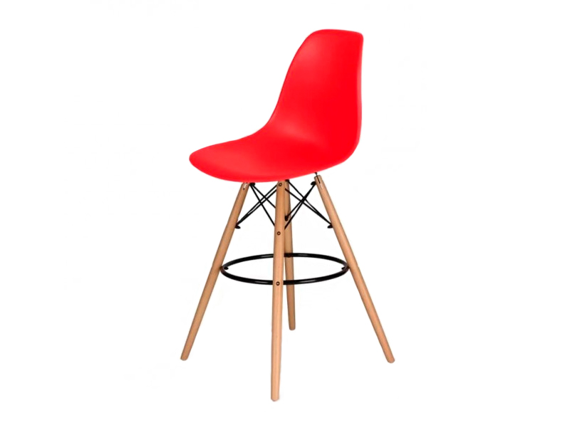 Стул барный Eames красный