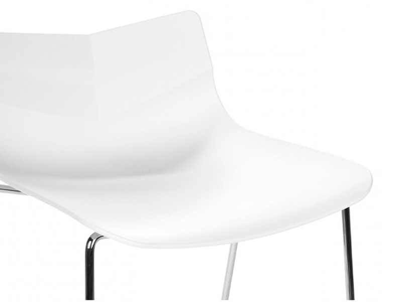 Стул барный Leaf White