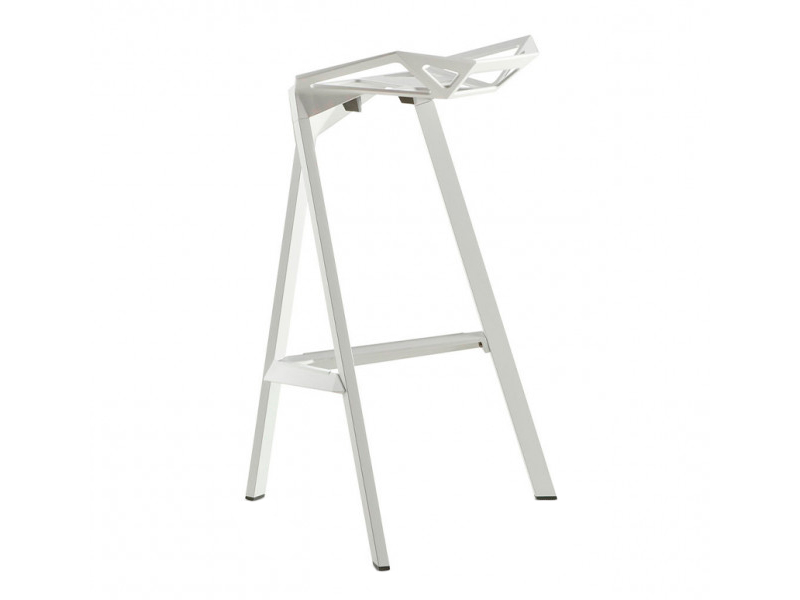 Стул барный One White