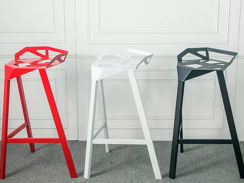 Стул барный One White