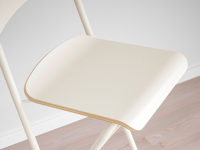 Стул барный складной Франклин белый