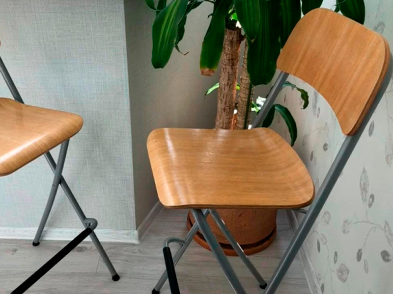 Стул барный складной Франклин бежевый