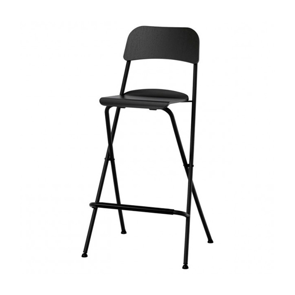 Стул барный складной Франклин чёрный