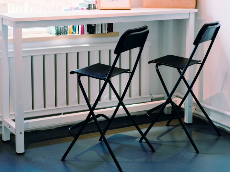 Стул барный складной Франклин чёрный