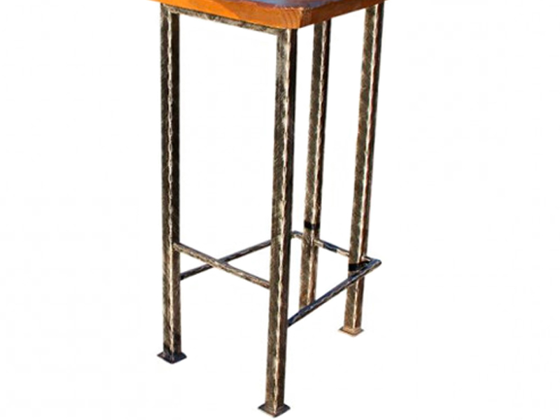 Стул барный старинный уличный деревянный