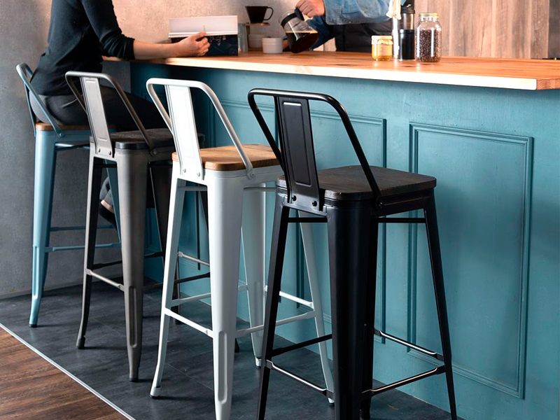 Стул барный Tolix чёрный