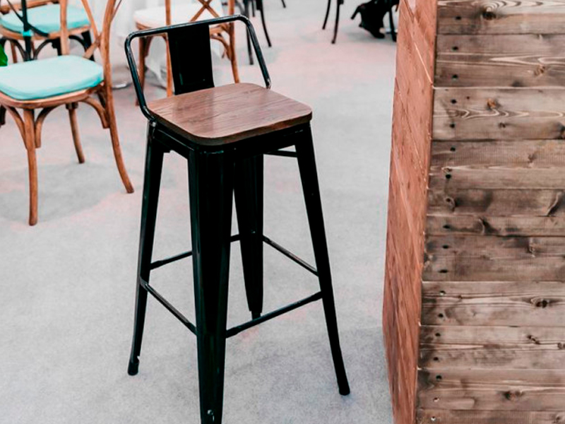 Стул барный Tolix чёрный