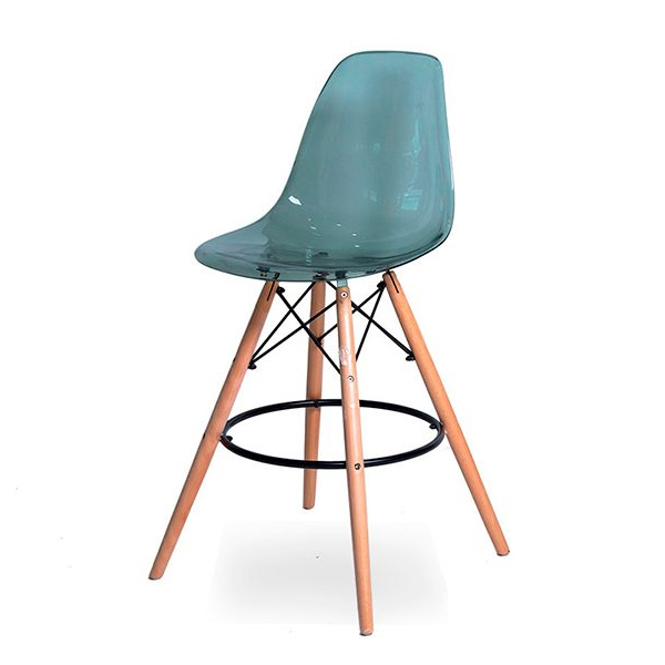 Стул барный Eames дымчатый