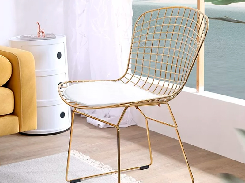 Стул Bertoia Gold