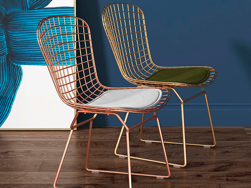 Стул Bertoia Gold