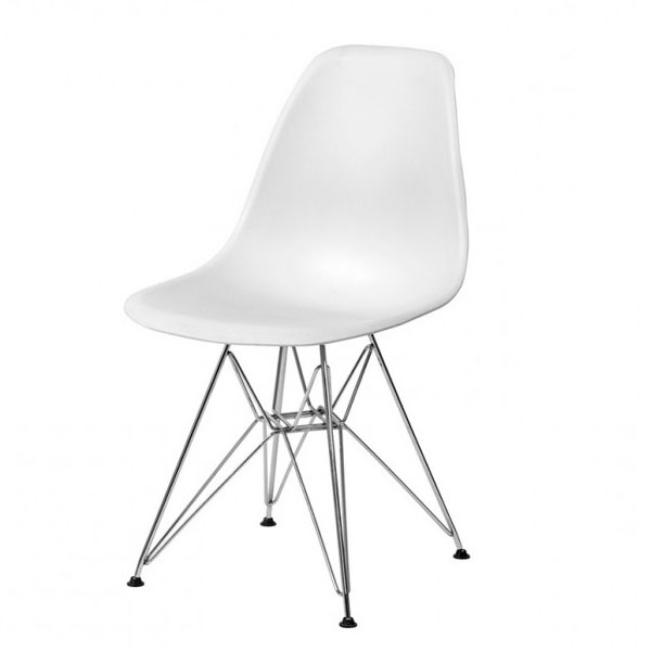 Стул Eames металл белый