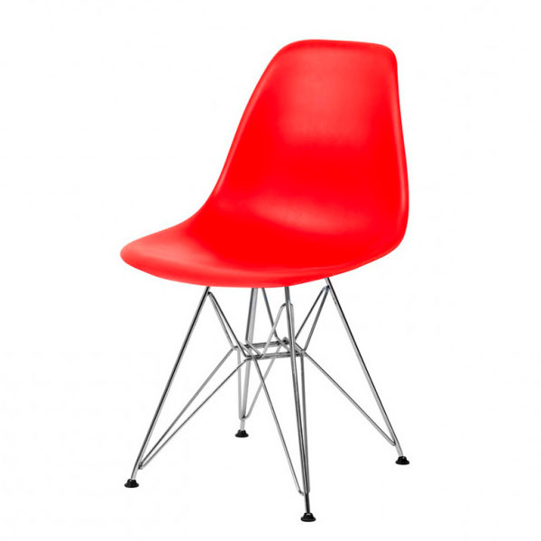 Стул Eames металл красный