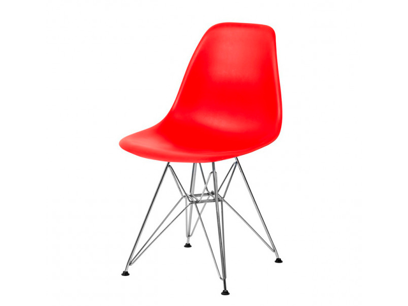 Стул Eames металл красный