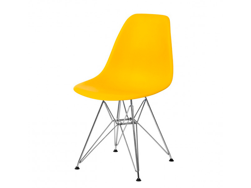 Стул Eames металл жёлтый