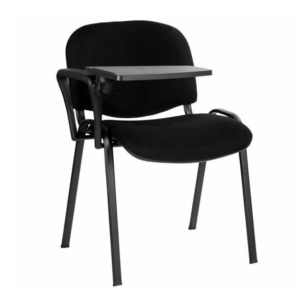 Стул мягкий с пюпитром черный