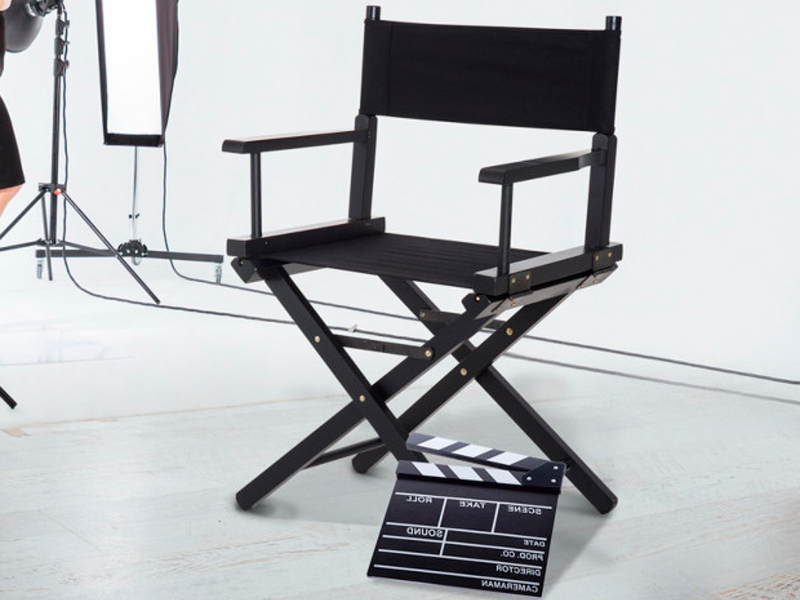Стул режиссёра черный