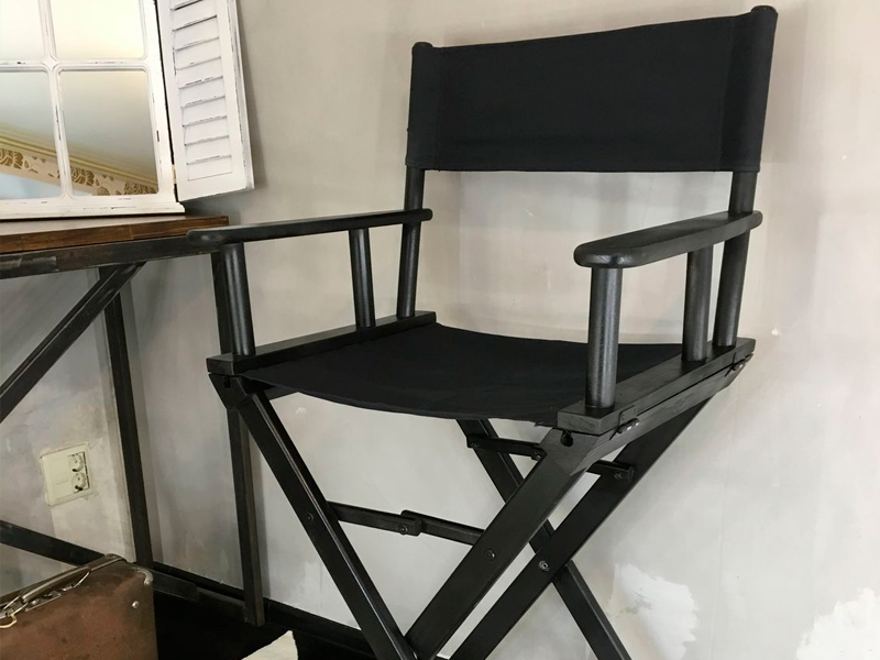 Стул режиссёра черный
