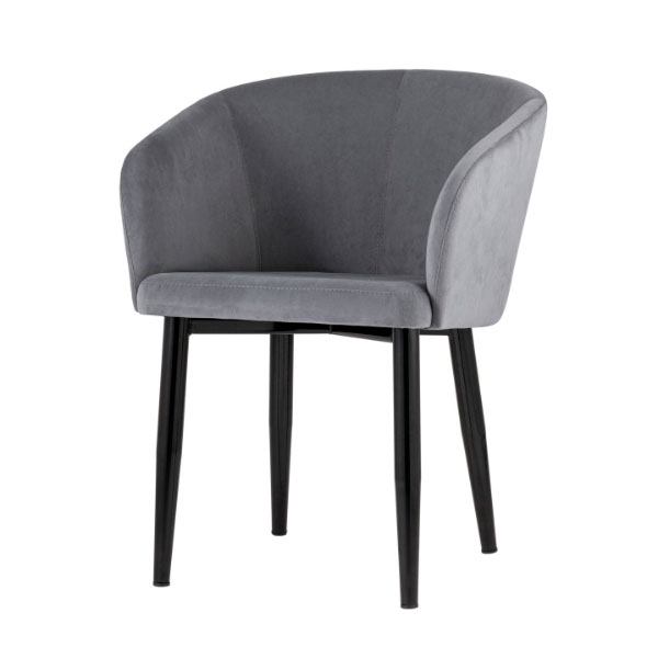 Стул с подлокотниками Ральф серый