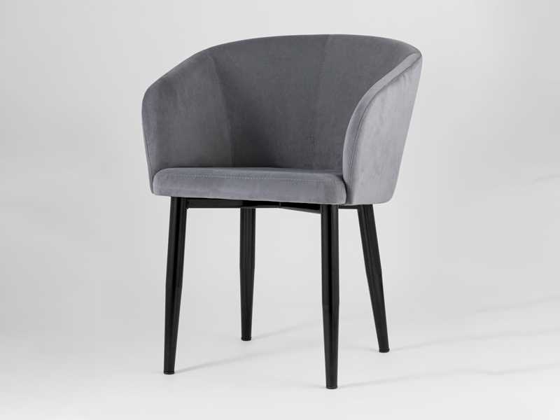 Стул с подлокотниками Ральф серый