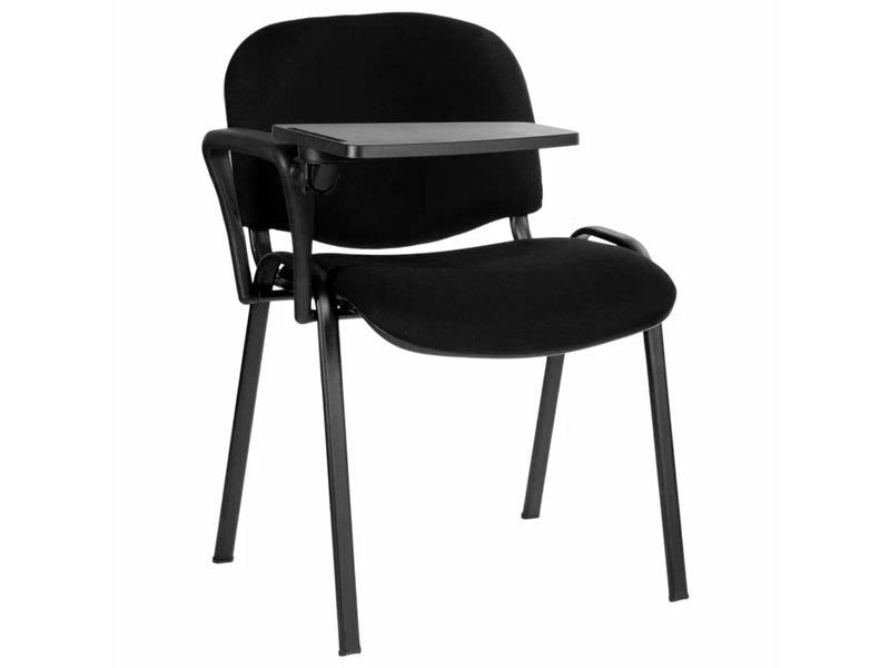 Стул мягкий с пюпитром черный