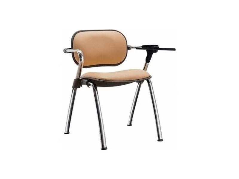 Стул мягкий с пюпитром черный