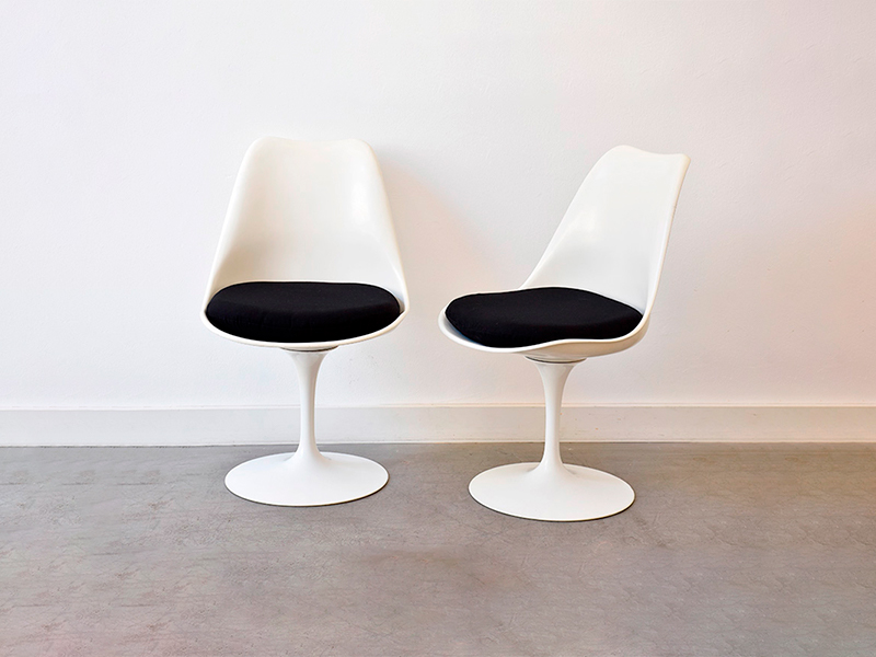 Стул Tulip (Тулип) чёрно-белый