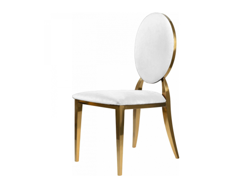 Стул Вашингтон золотой Белого цвета