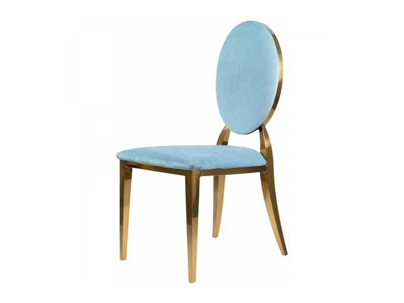 Стул Вашингтон золотой Нежно-голубого цвета