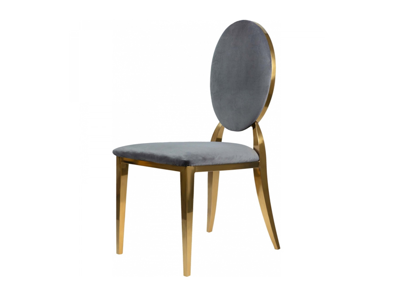 Стул Вашингтон золотой Тёмно-серого цвета