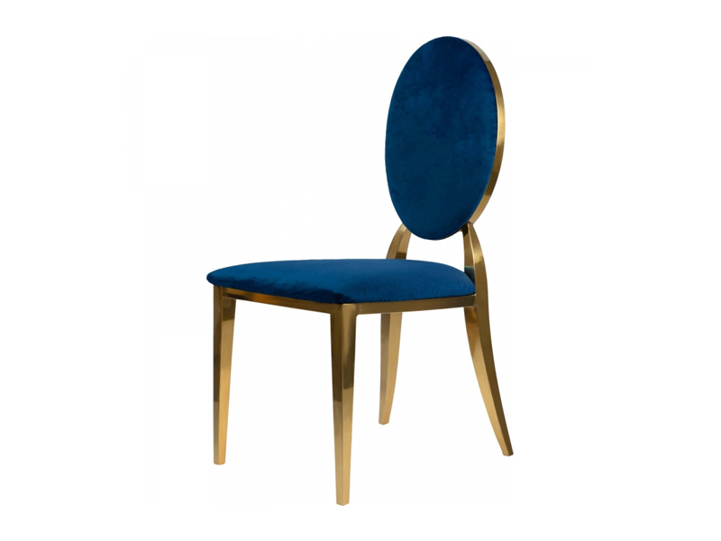 Стул Вашингтон золотой Синего цвета