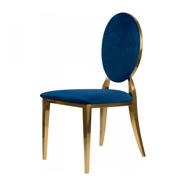Стул Вашингтон золотой Синего цвета