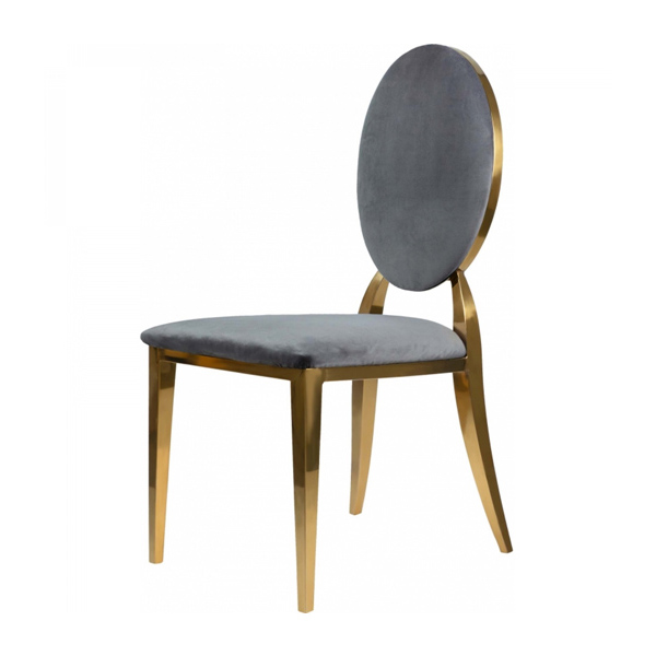 Стул Вашингтон золотой Тёмно-серого цвета