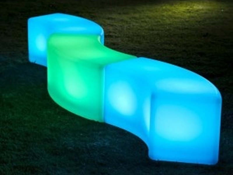 Светодиодная лавка-змейка