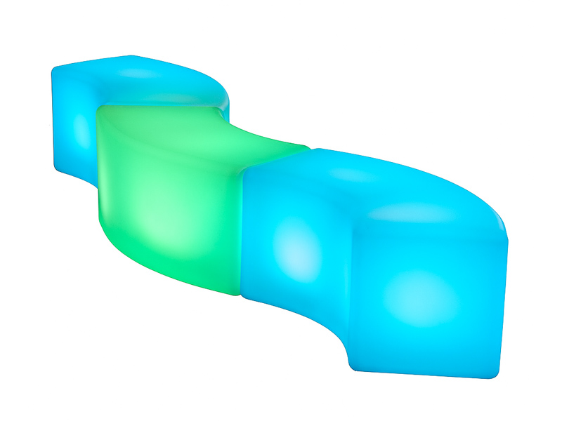 Светодиодная лавка-змейка