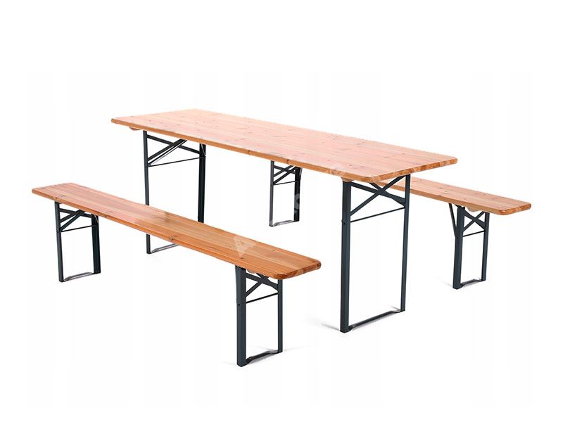 Деревянный стол с лавками (Пивной набор)