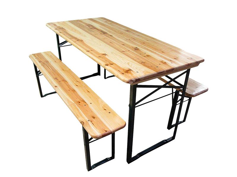 Деревянный стол с лавками (Пивной набор)