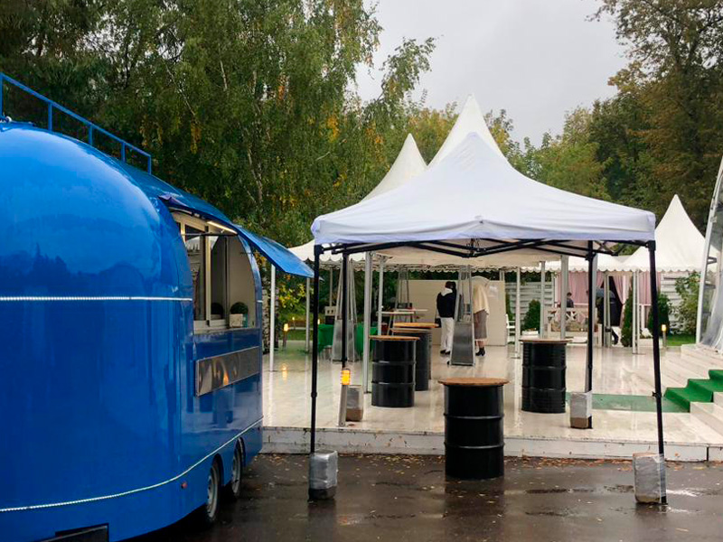 Тент быстровозводимый шестигранный 23,2 м²