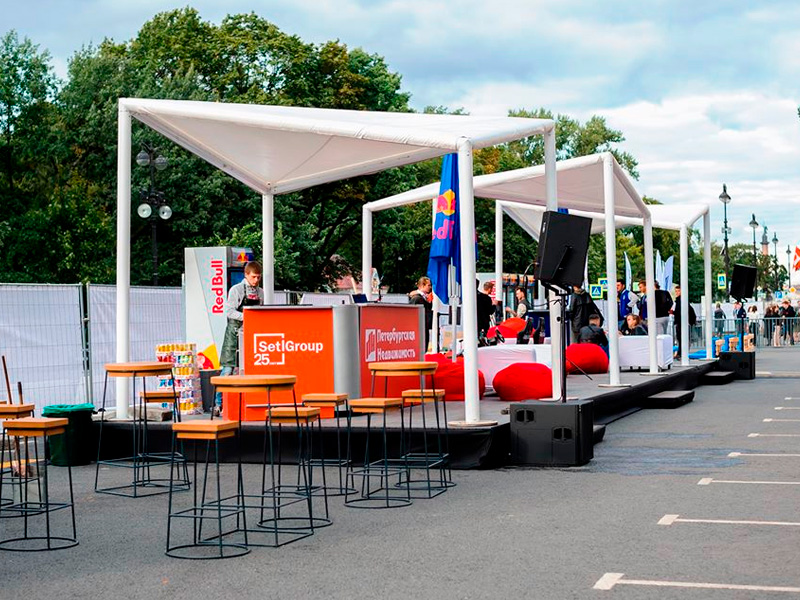 Шатёр Кайт белый 4x4