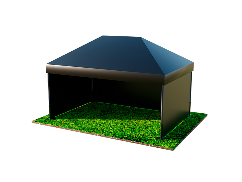 Тент Трансформер Чёрный 3x4,5м