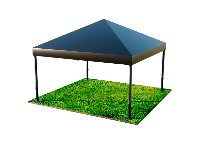 Тент Трансформер Чёрный 4x4м