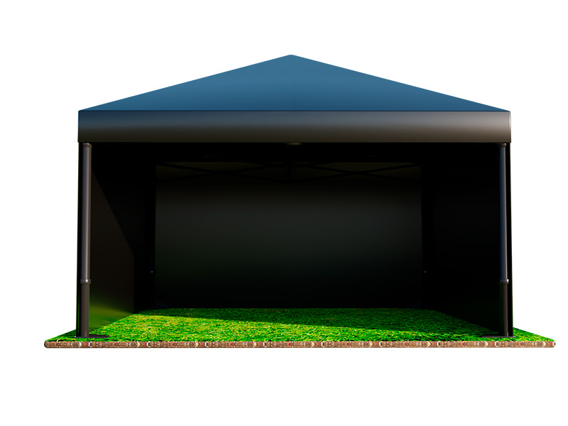 Тент Трансформер Чёрный 4x4м