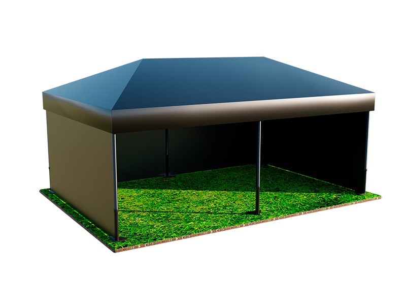 Тент Трансформер Чёрный 4x6м