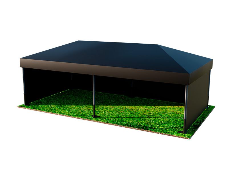 Тент Трансформер Чёрный 4x8м